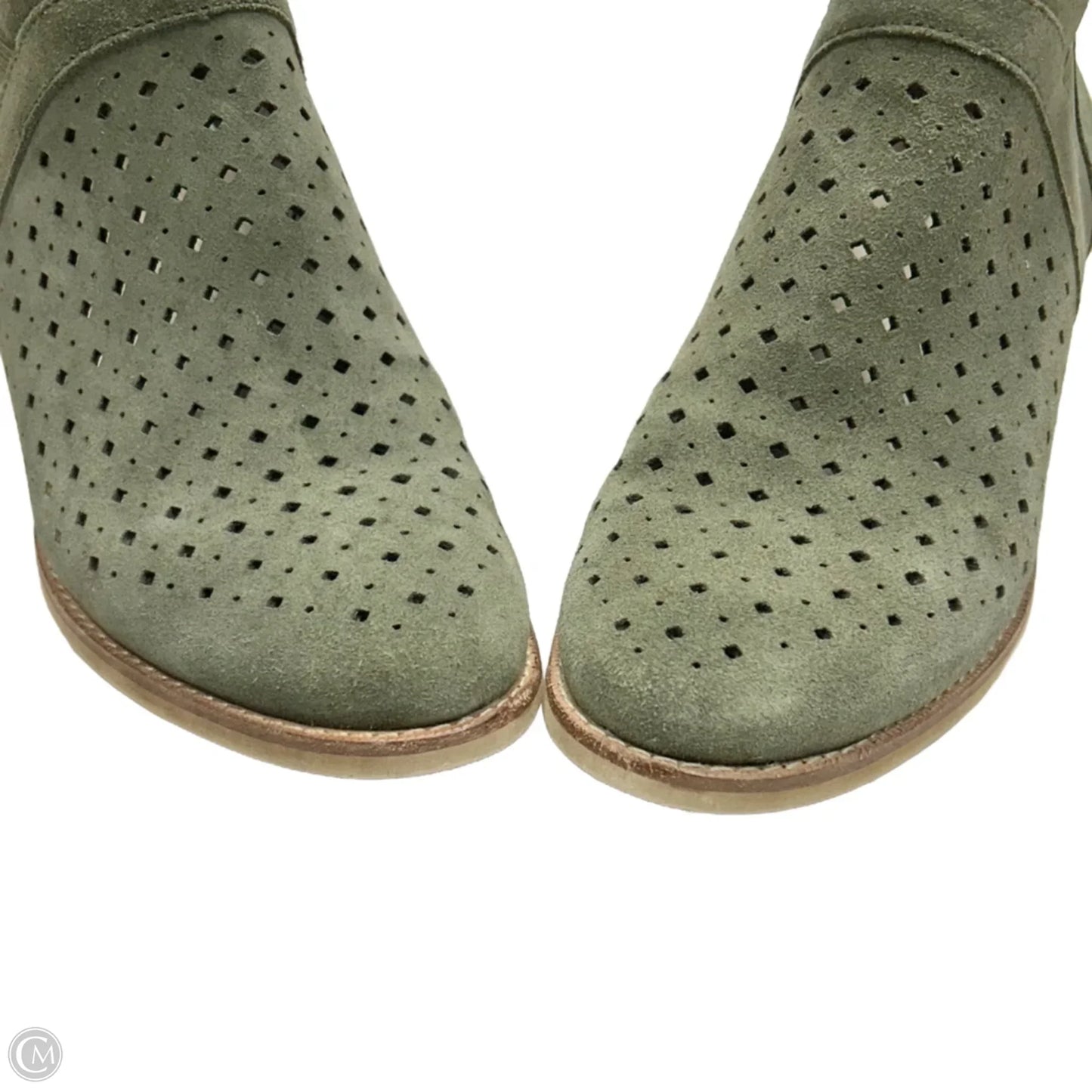 Boots Ankle Heels By Earth In Green, Size: 9