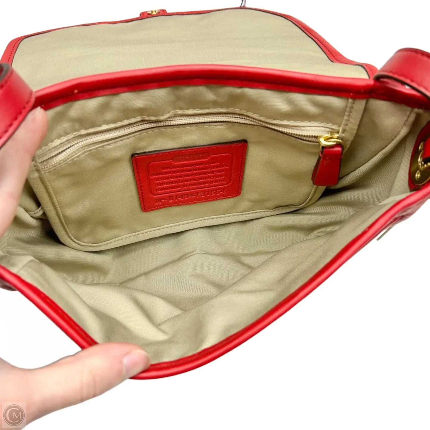 Crossbody Designer By Coach, Size: Small