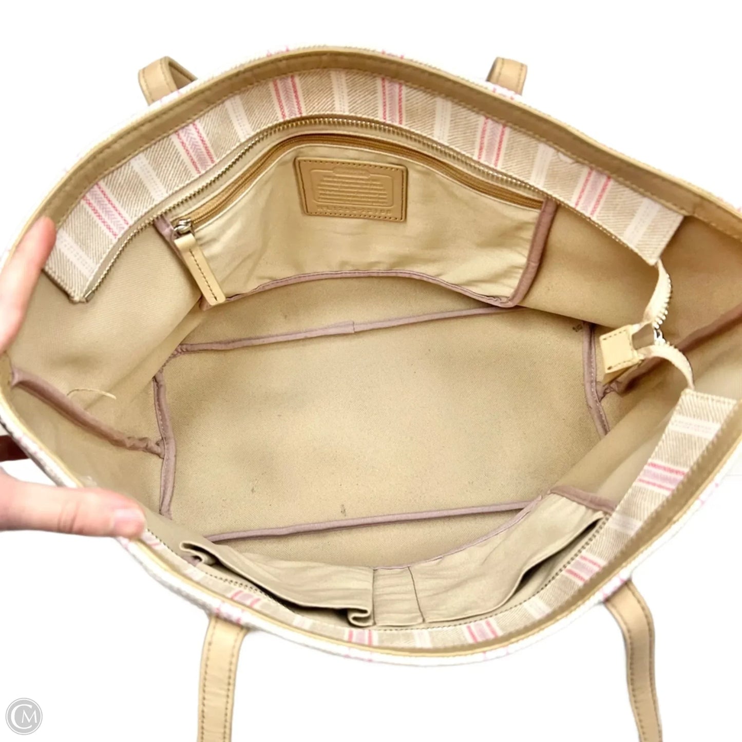 Tote Designer By Coach, Size: Medium