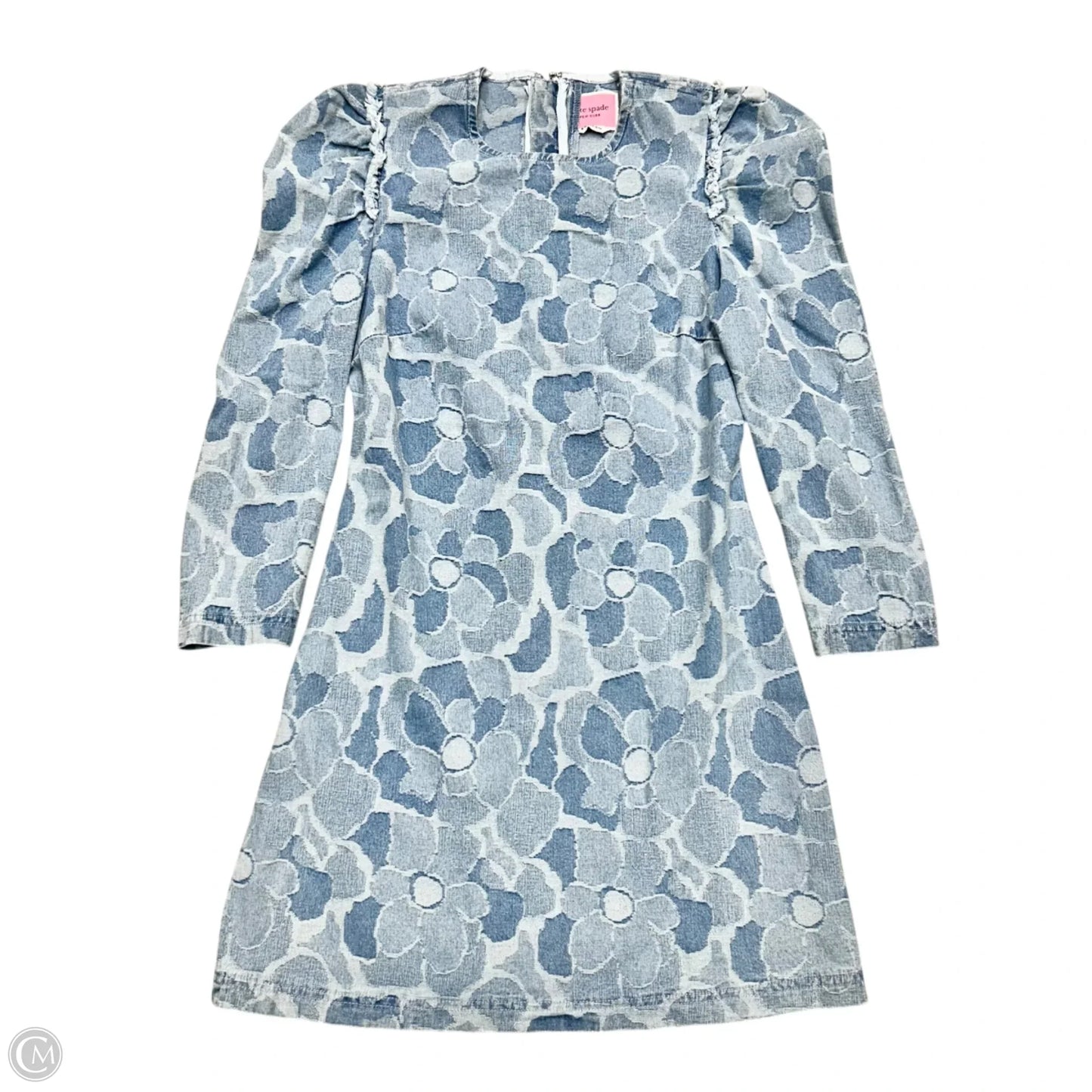 Dress Designer By Kate Spade In Blue Denim, Size: S