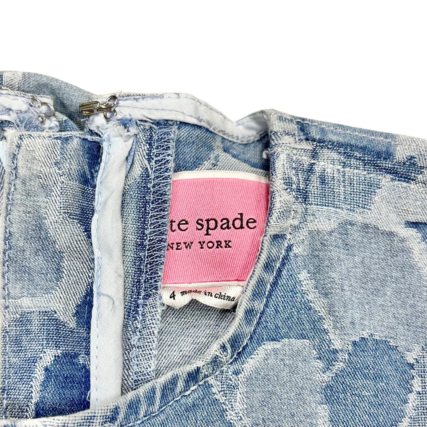 Dress Designer By Kate Spade In Blue Denim, Size: S