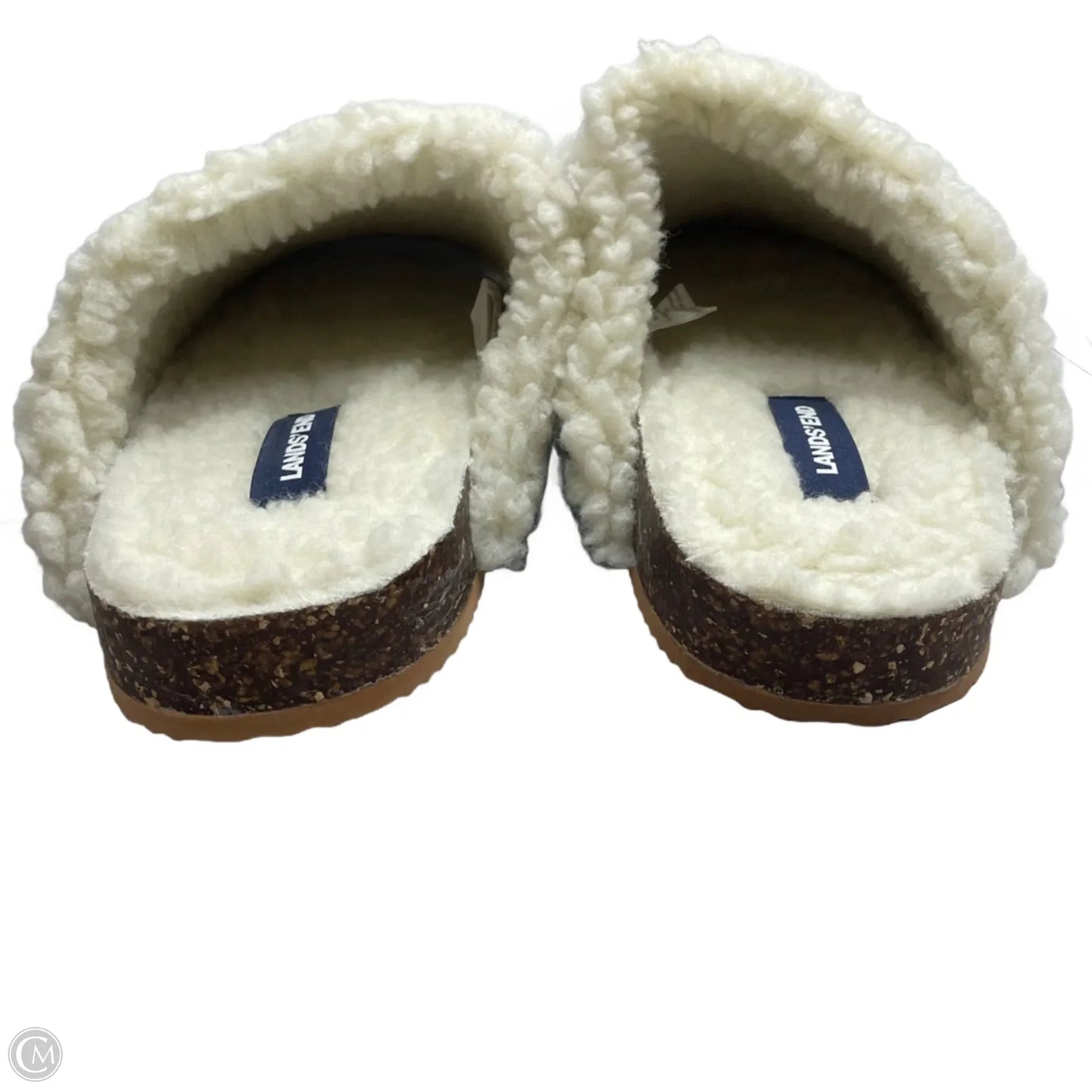 Slippers By Lands End In Navy, Size: 8