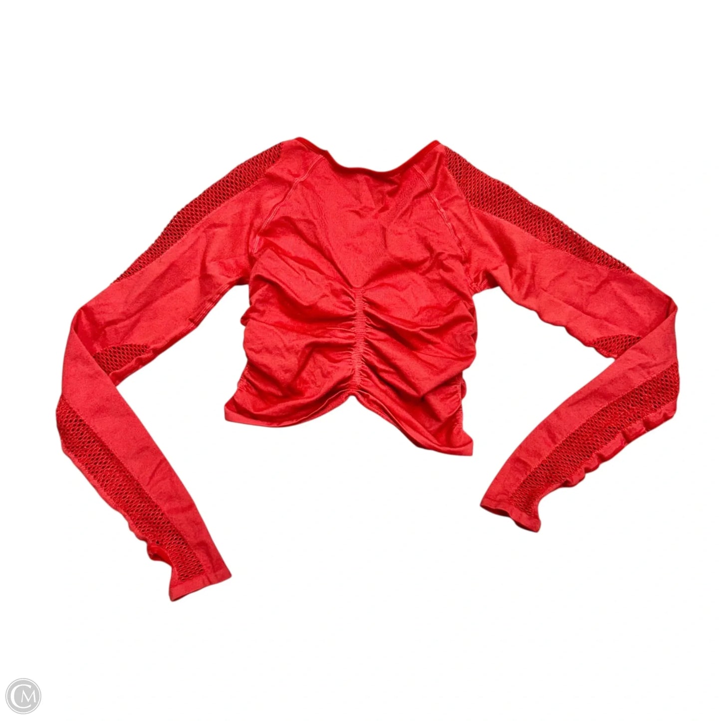 Athletic Top Long Sleeve Crewneck By Free People In Red, Size: Xs/S