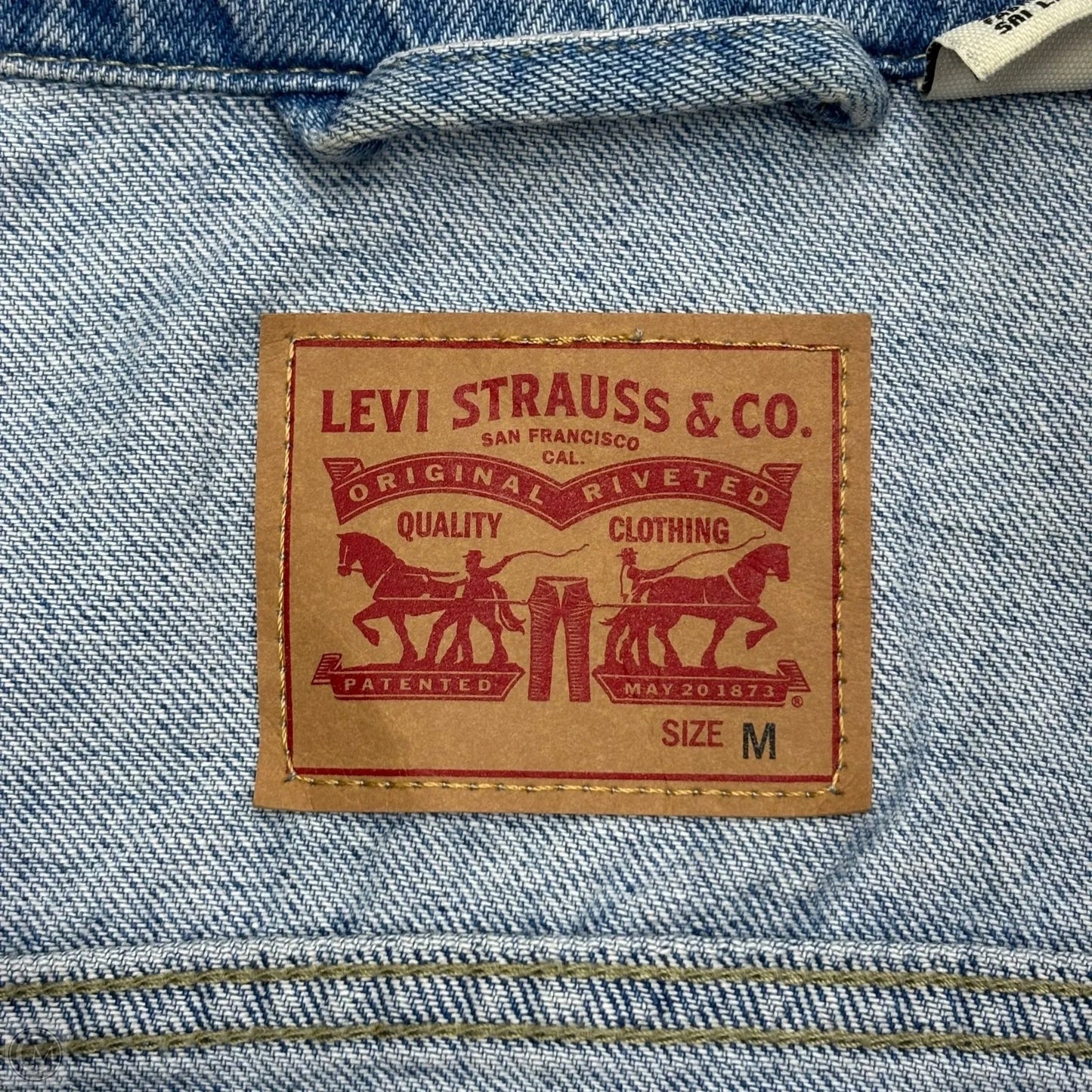 Jacket Denim By Levis In Blue Denim, Size: M