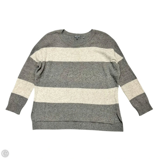 Sweater By Vince In Cream & Grey, Size: M