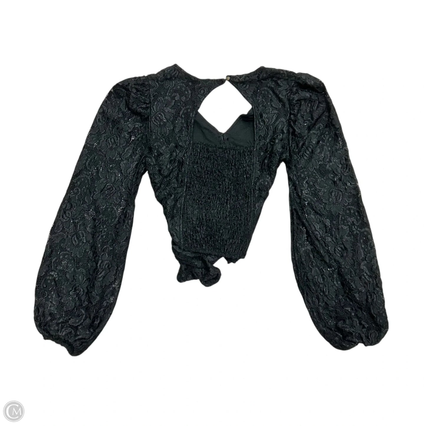 Top Long Sleeve By Anthropologie In Black, Size: S