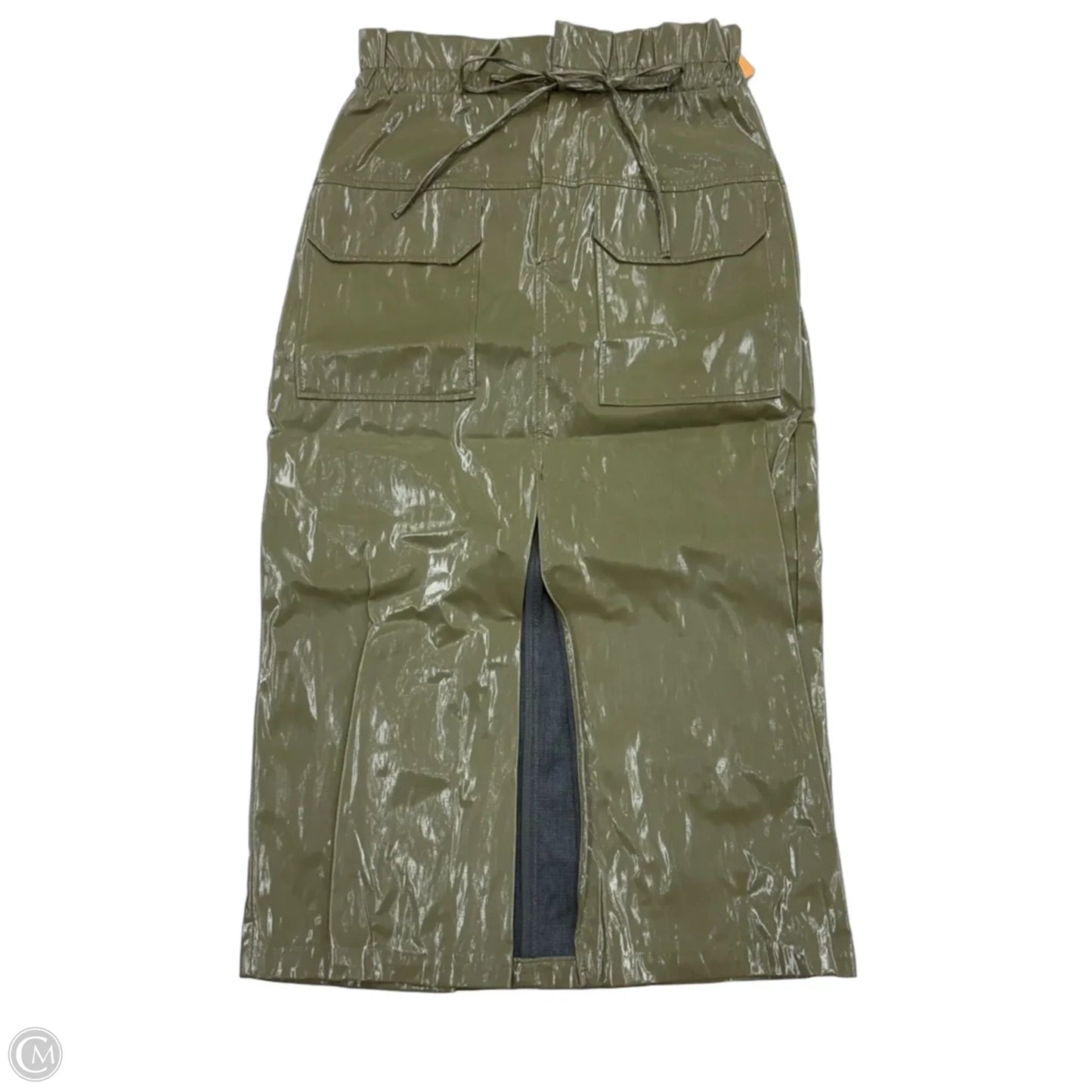 Skirt Midi By Zara In Green, Size: S