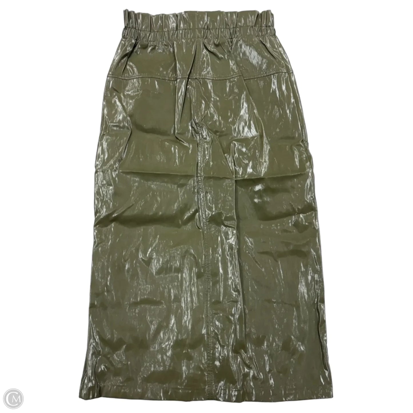 Skirt Midi By Zara In Green, Size: S