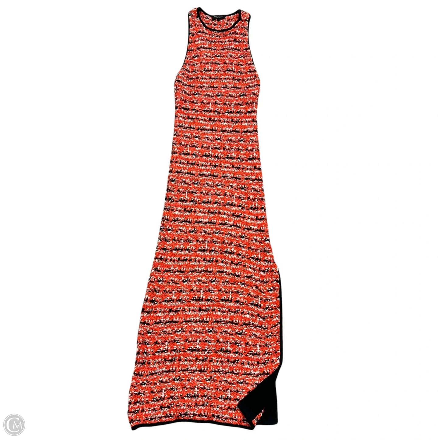 Dress Casual Maxi By Rag And Bone In Black & Orange, Size: M