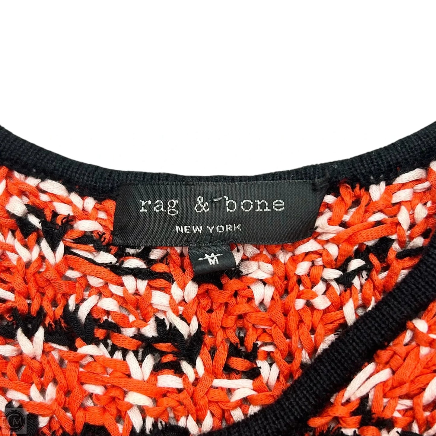 Dress Casual Maxi By Rag And Bone In Black & Orange, Size: M