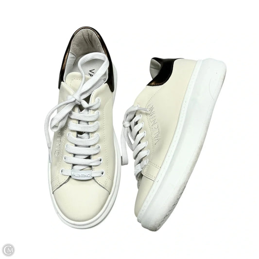 Shoes Designer By Valentino-mario In Brown & Cream, Size: 8