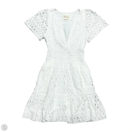 Dress Casual Short By Anthropologie In White, Size: Xs