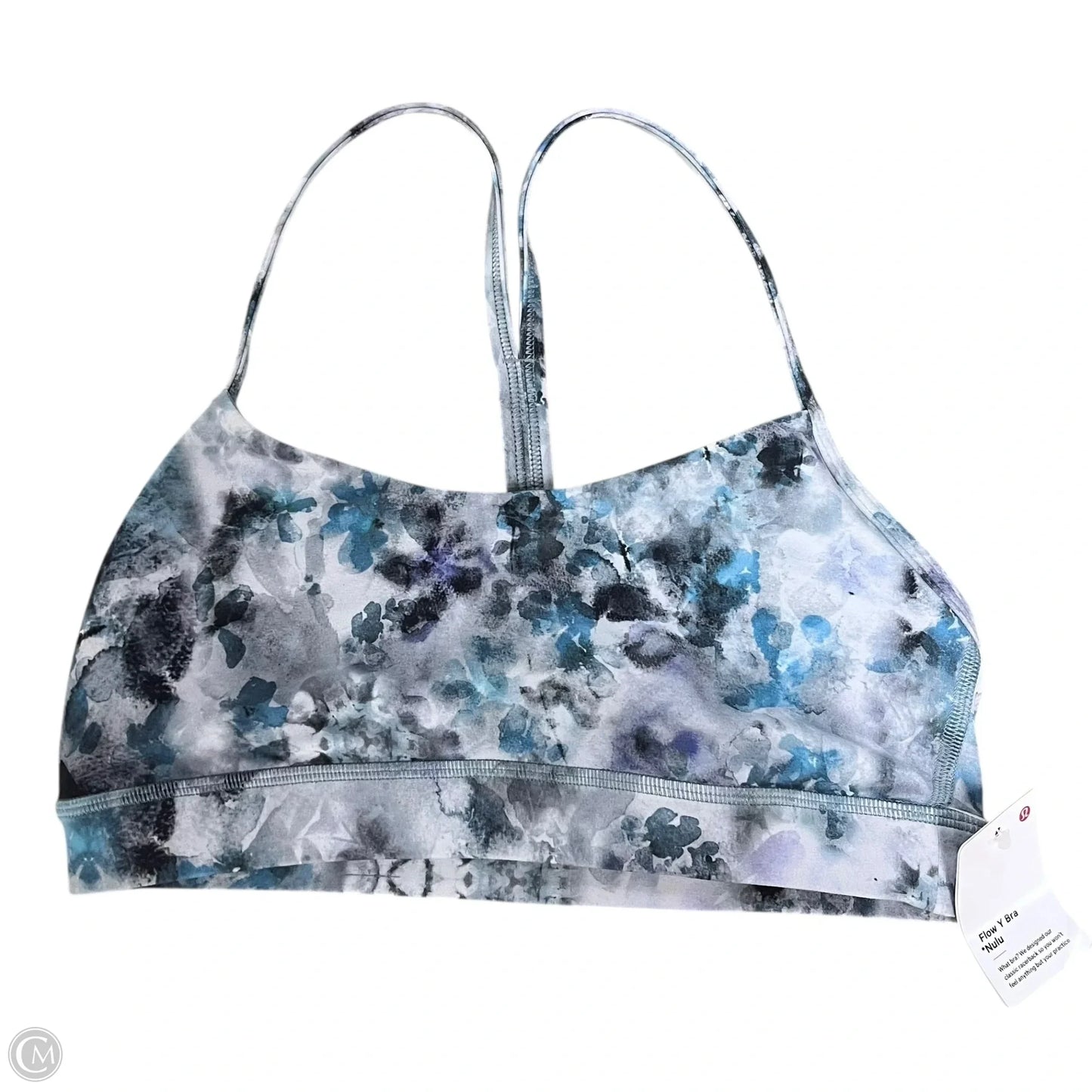 Athletic Bra By Lululemon In Blue & Grey, Size: S