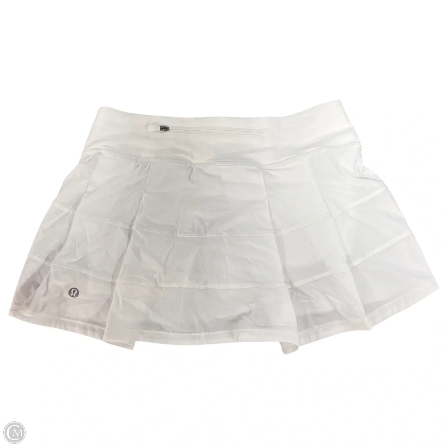 Athletic Skort By Lululemon In White, Size: S