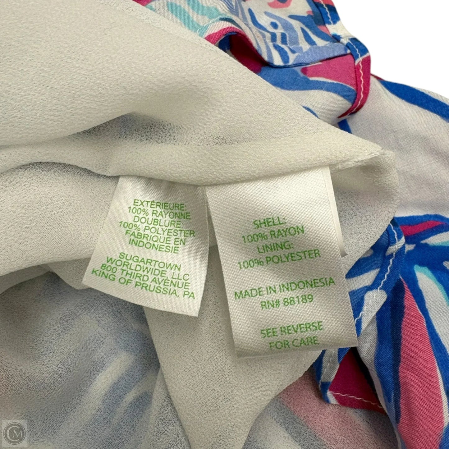Dress Designer By Lilly Pulitzer In Blue & Pink, Size: Xs