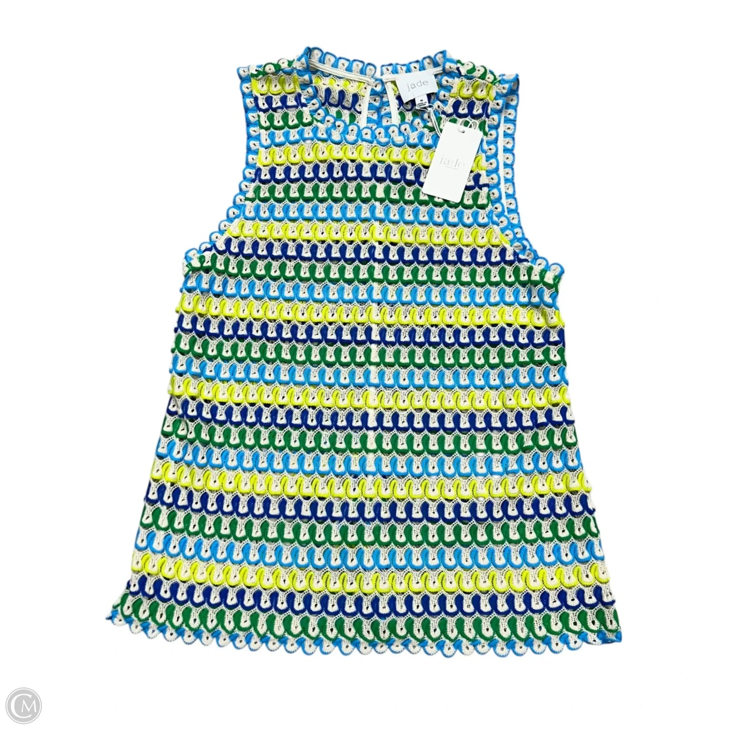 Top Sleeveless By Johnny Was In Blue & Green, Size: M