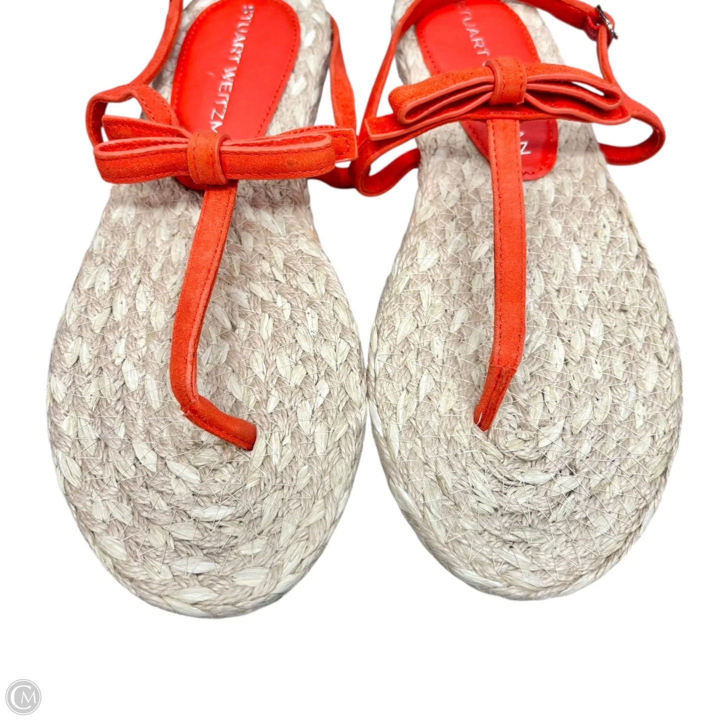 Sandals Designer By Stuart Weitzman In Orange, Size: 7.5