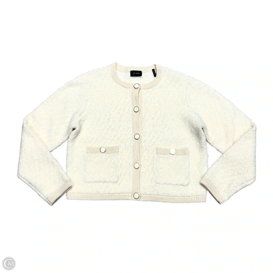 Cardigan By St. John In Cream, Size: Xl