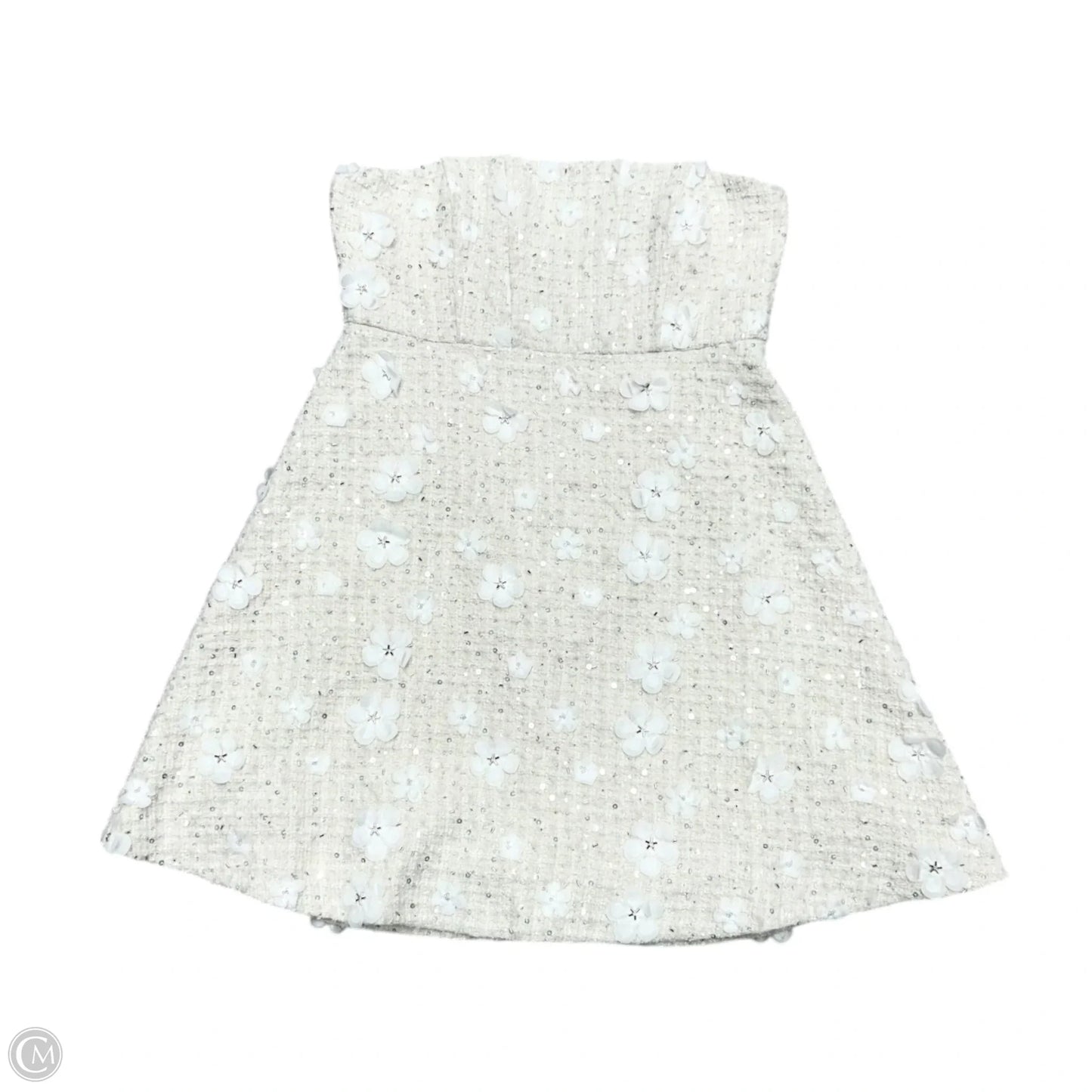 Dress Party Short By Anthropologie In Ivory, Size: Xl