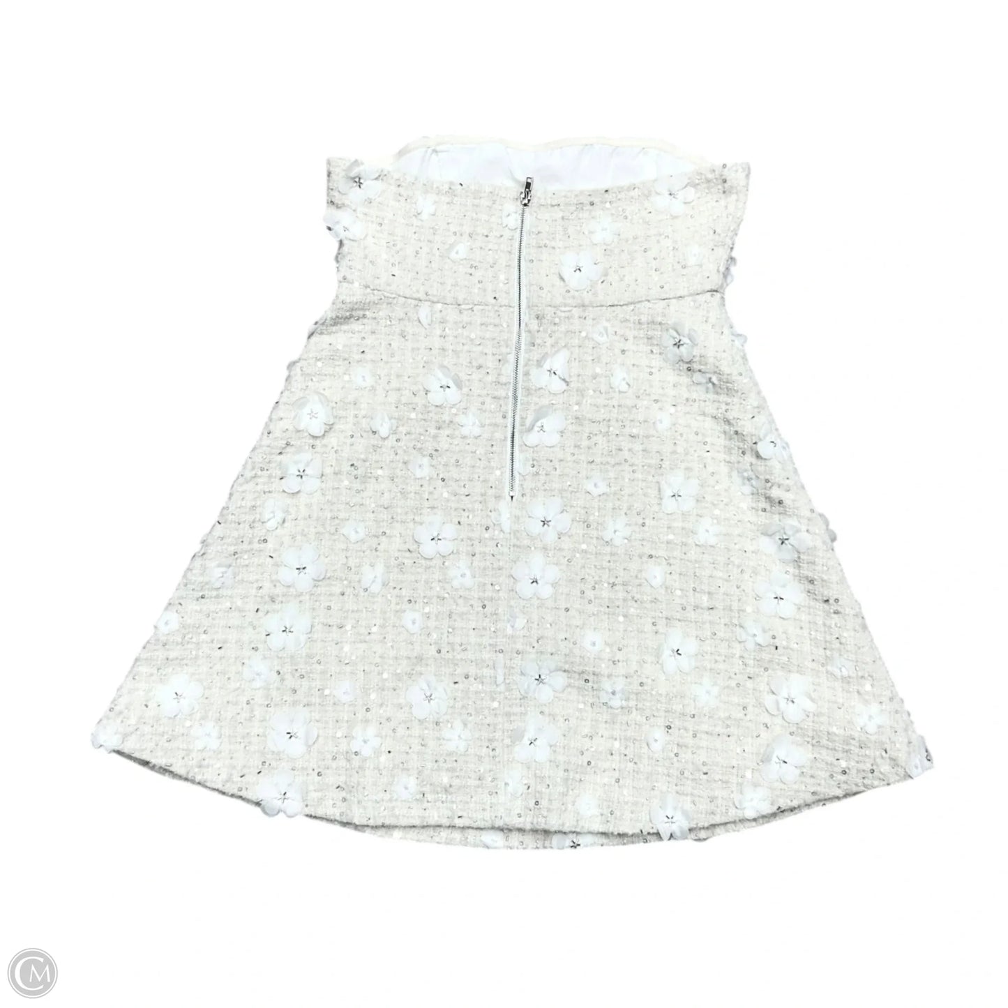 Dress Party Short By Anthropologie In Ivory, Size: Xl