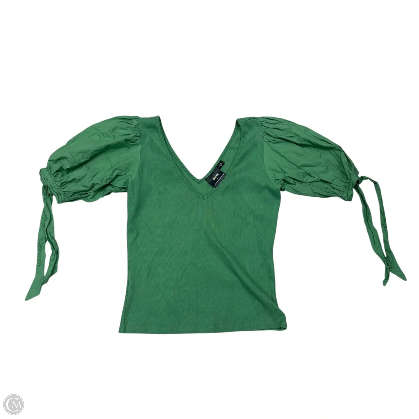 Top Short Sleeve By Maeve In Green, Size: L