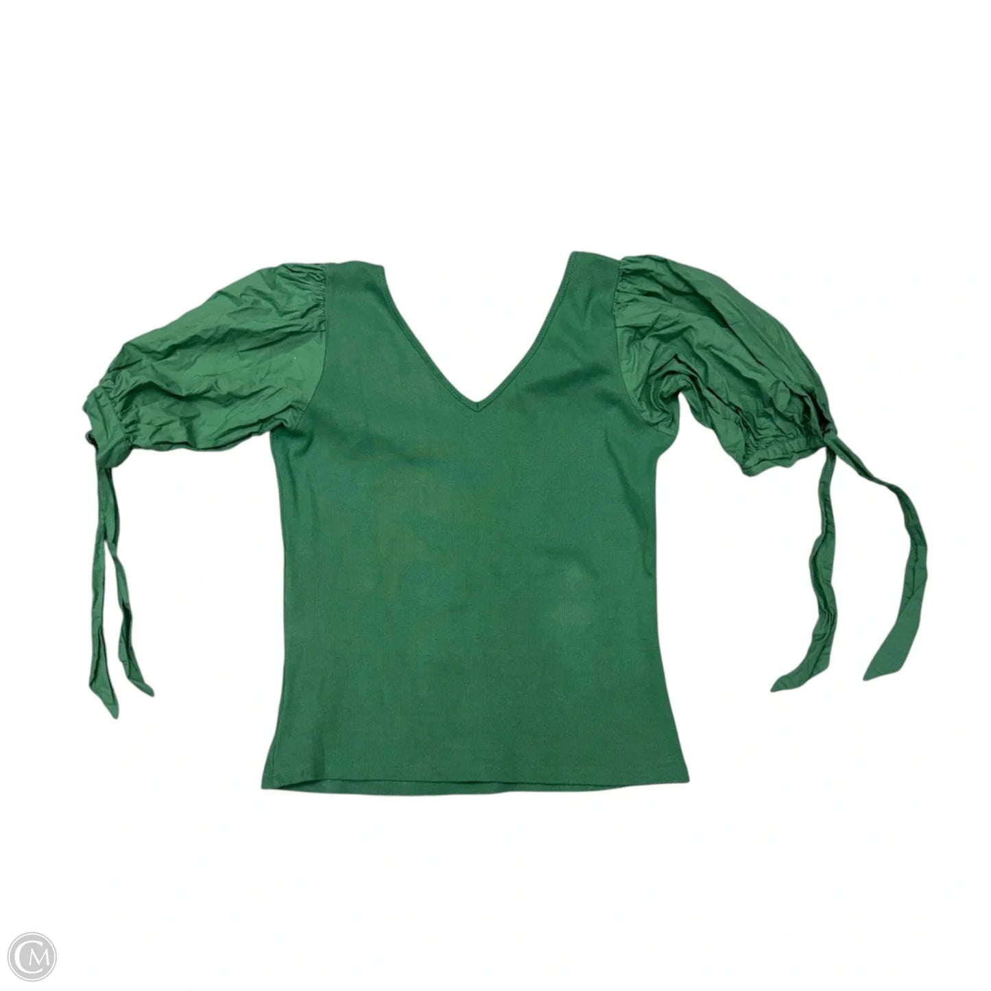 Top Short Sleeve By Maeve In Green, Size: L