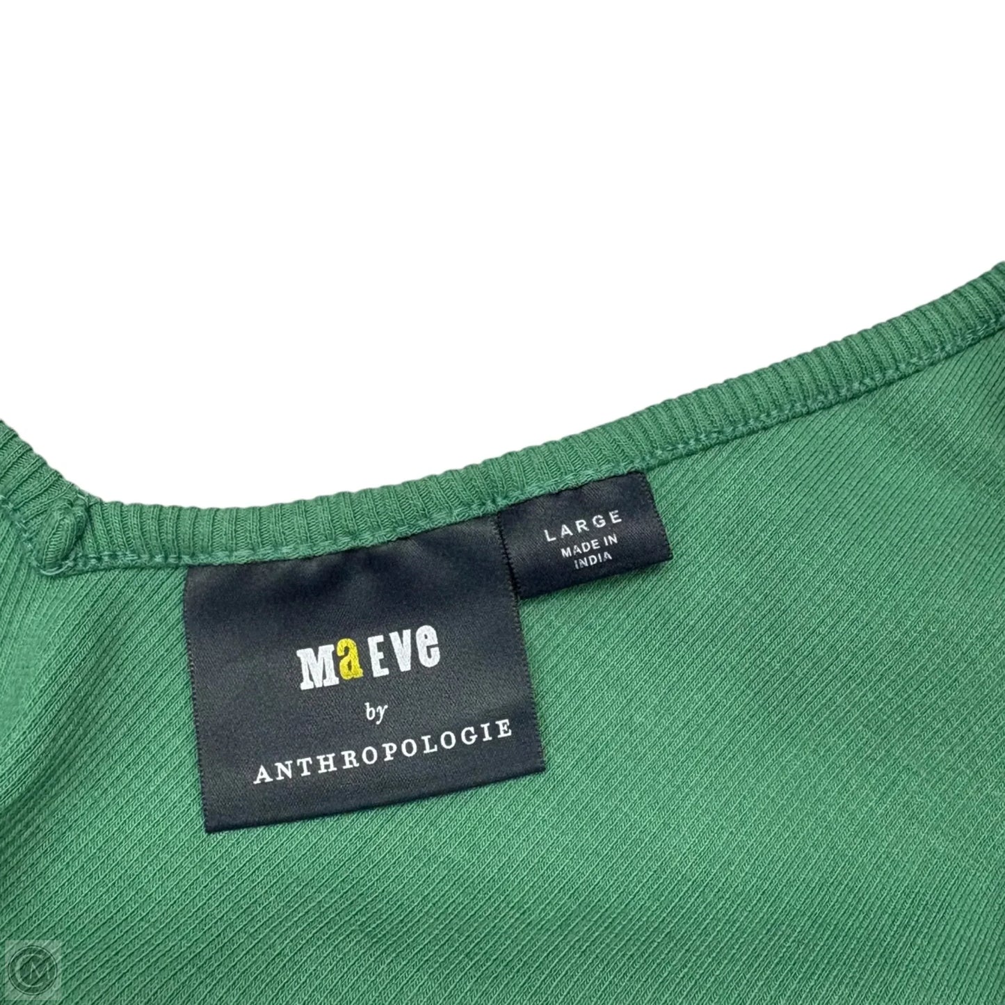 Top Short Sleeve By Maeve In Green, Size: L