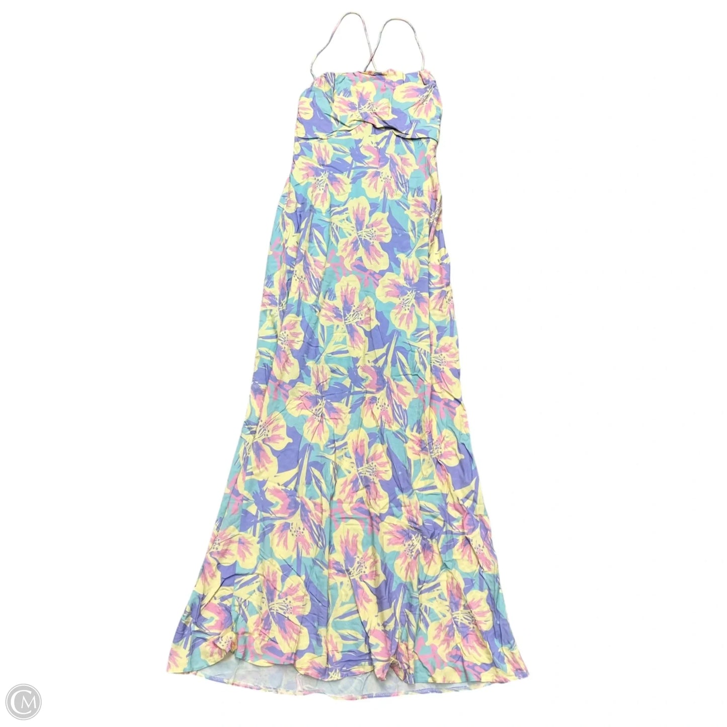 Dress Casual Maxi By Saints + Secrets In Purple & Yellow, Size: Xl
