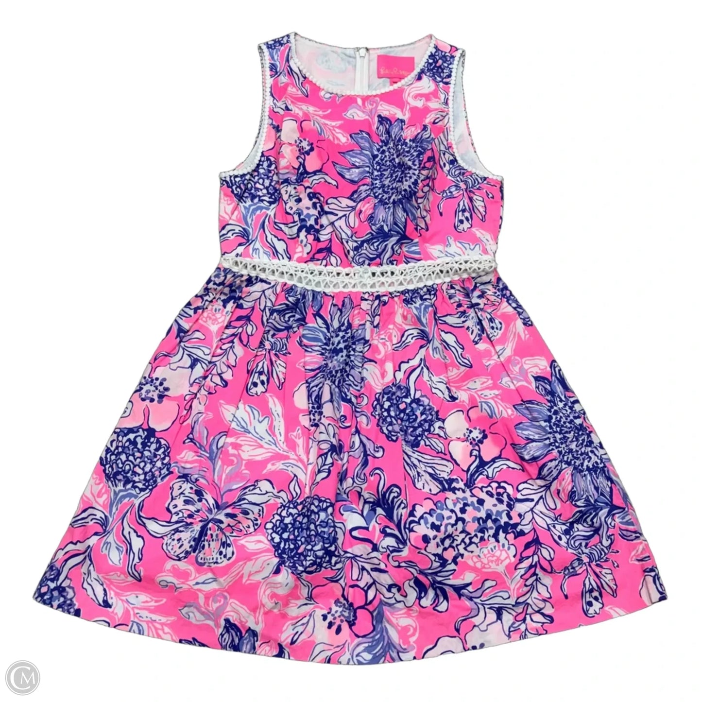 Dress Designer By Lilly Pulitzer In Blue & Pink, Size: S