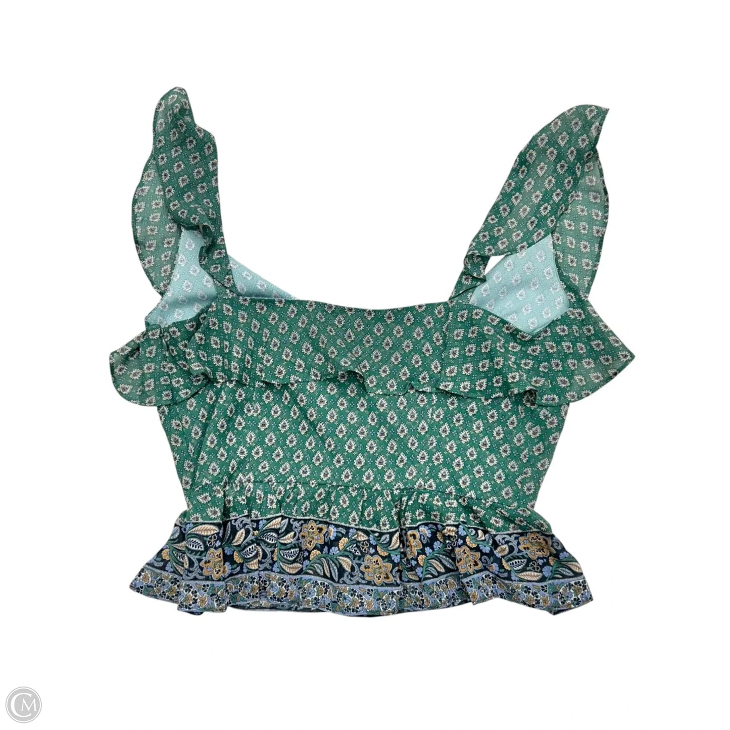Blouse Sleeveless By Veronica Beard In Green, Size: Xs