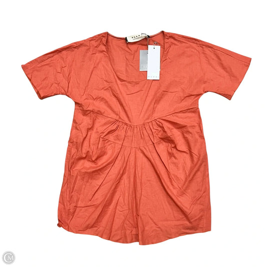 Top Short Sleeve Designer By Marni In Coral, Size: M