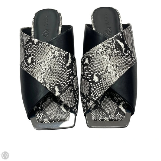 Sandals Flats By Katy Perry In Snakeskin Print, Size: 9