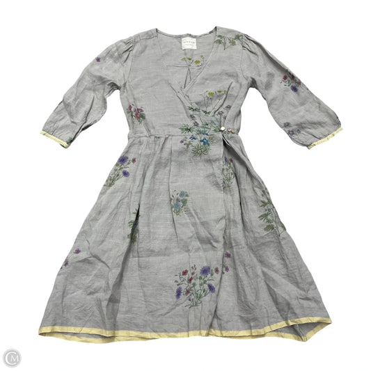 Dress Casual Midi By Manan In Grey, Size: Xs