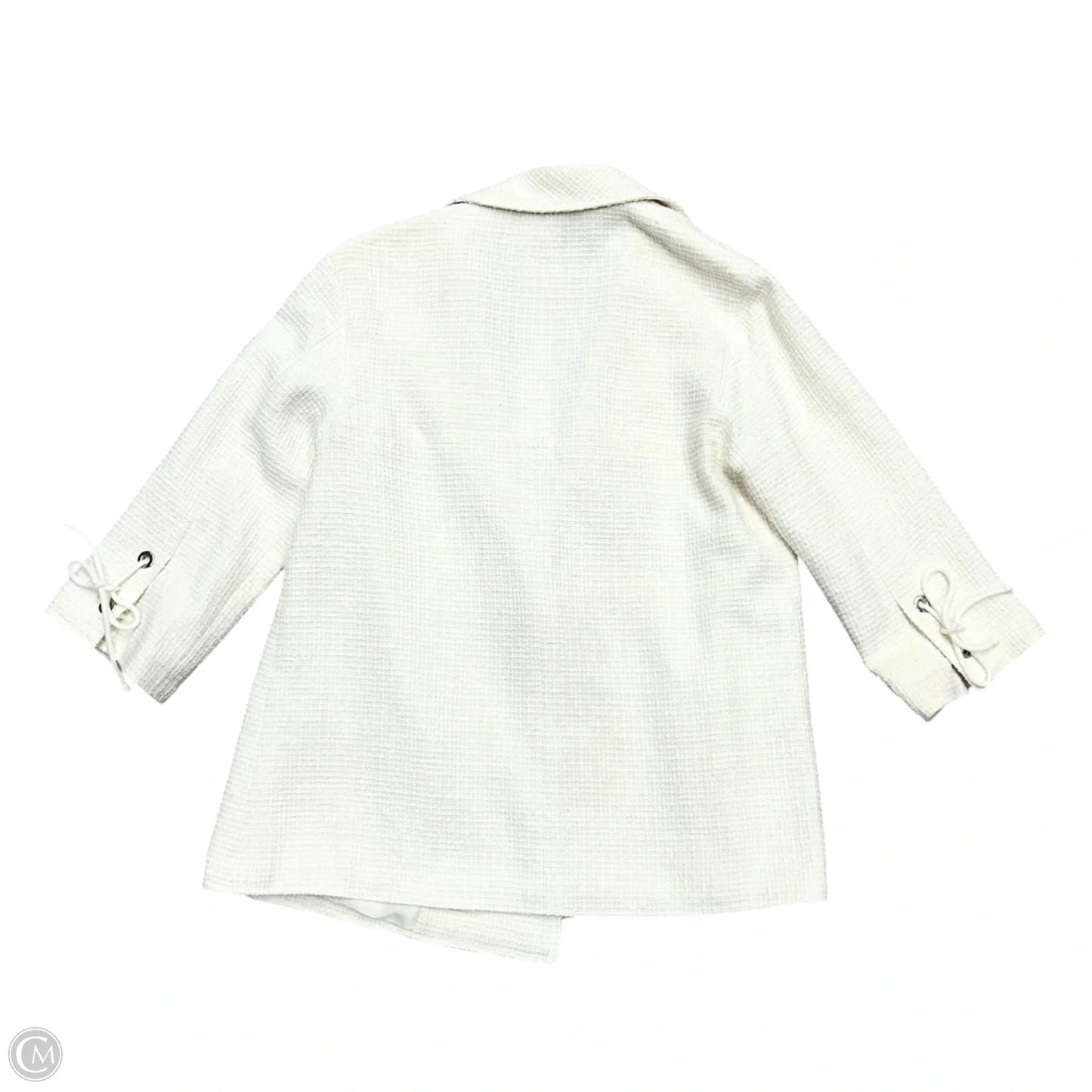Blazer Luxury Designer By Chanel In Ivory, Size: S