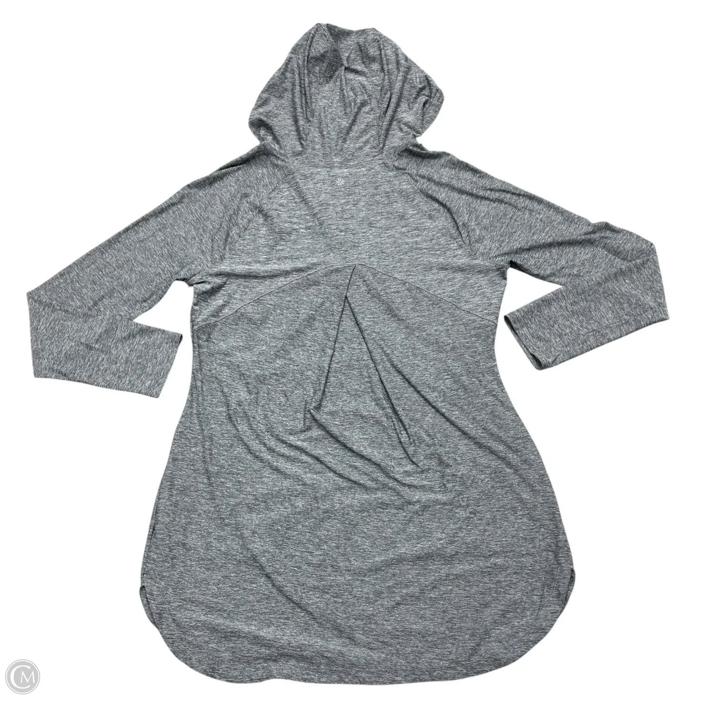 Athletic Top Long Sleeve Hoodie By Athleta In Grey, Size: L