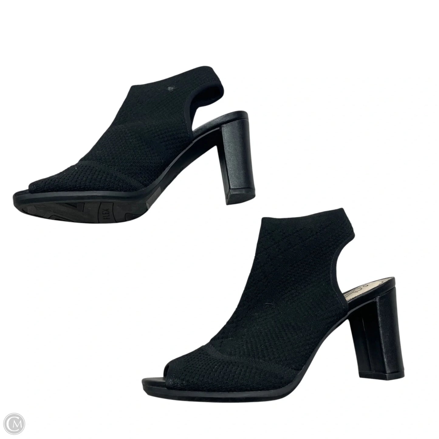 Sandals Heels Block By Life Stride In Black, Size: 7.5