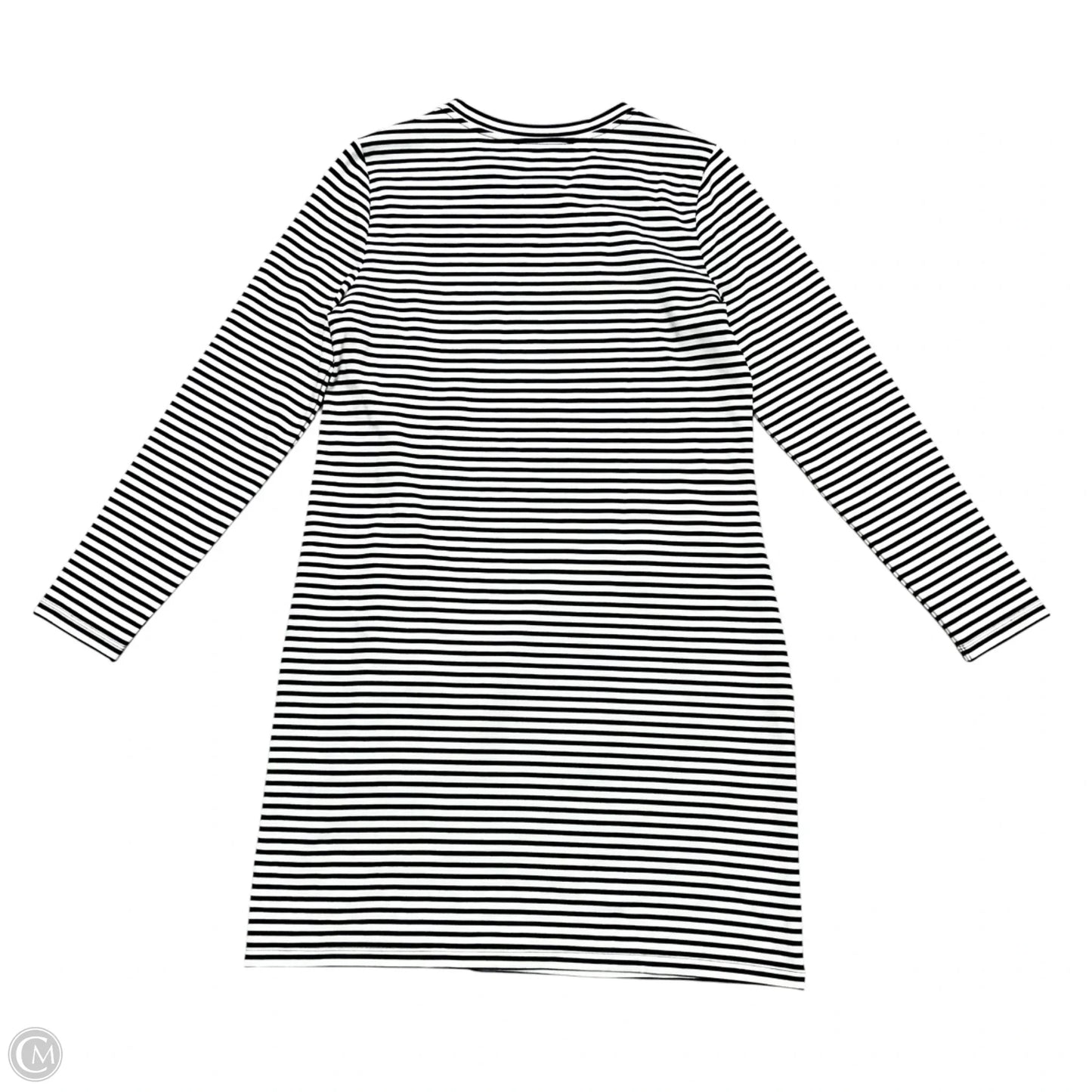 Dress Casual Midi By Loft In Black & White, Size: Mp