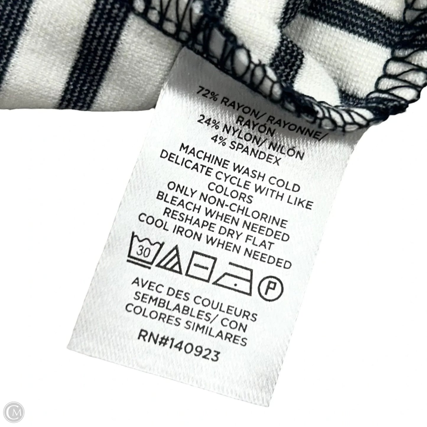 Dress Casual Midi By Loft In Black & White, Size: Mp