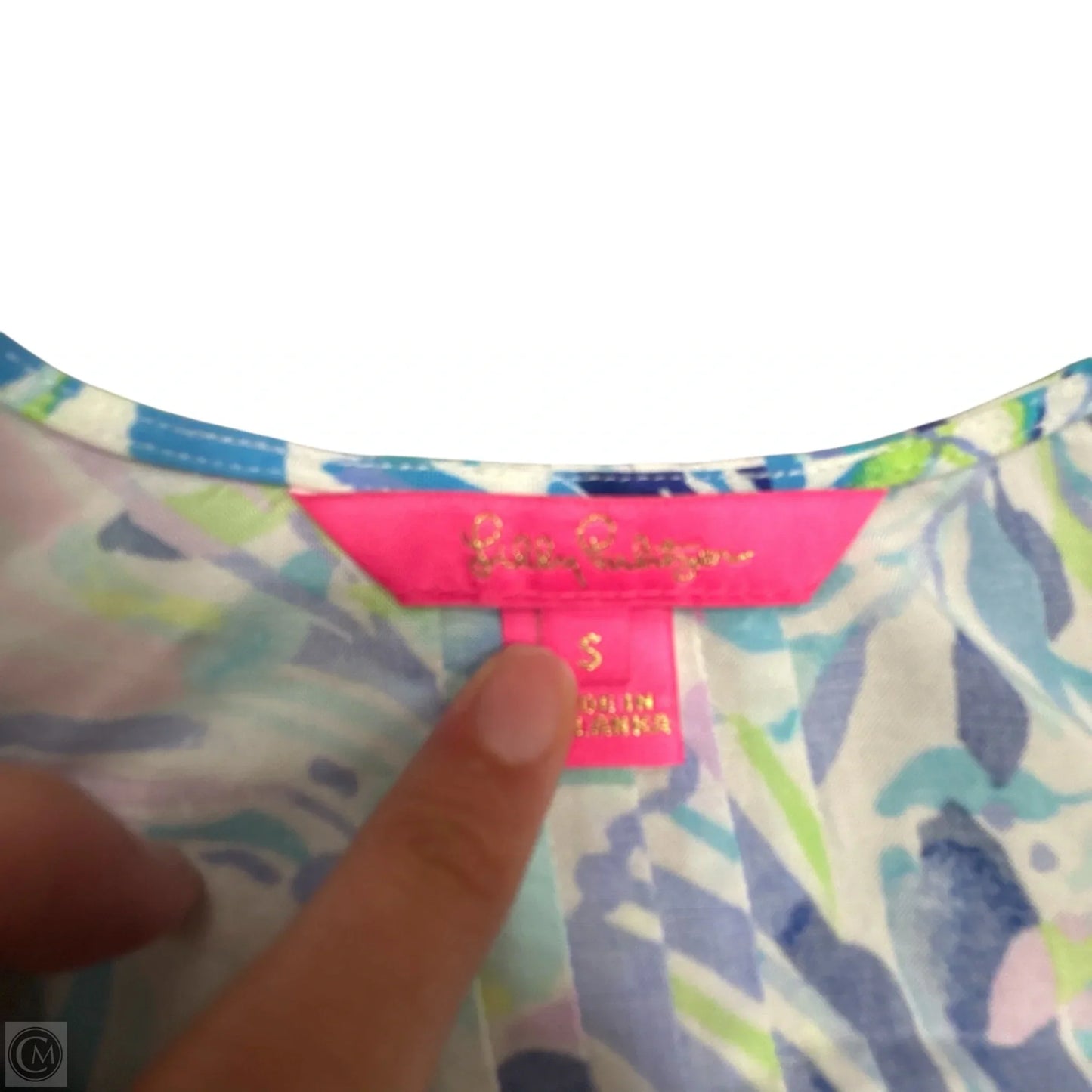 Dress Designer By Lilly Pulitzer In Blue & White, Size: S