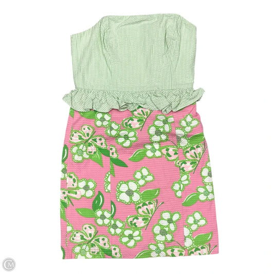 Dress Designer By Lilly Pulitzer In Green & Pink, Size: S
