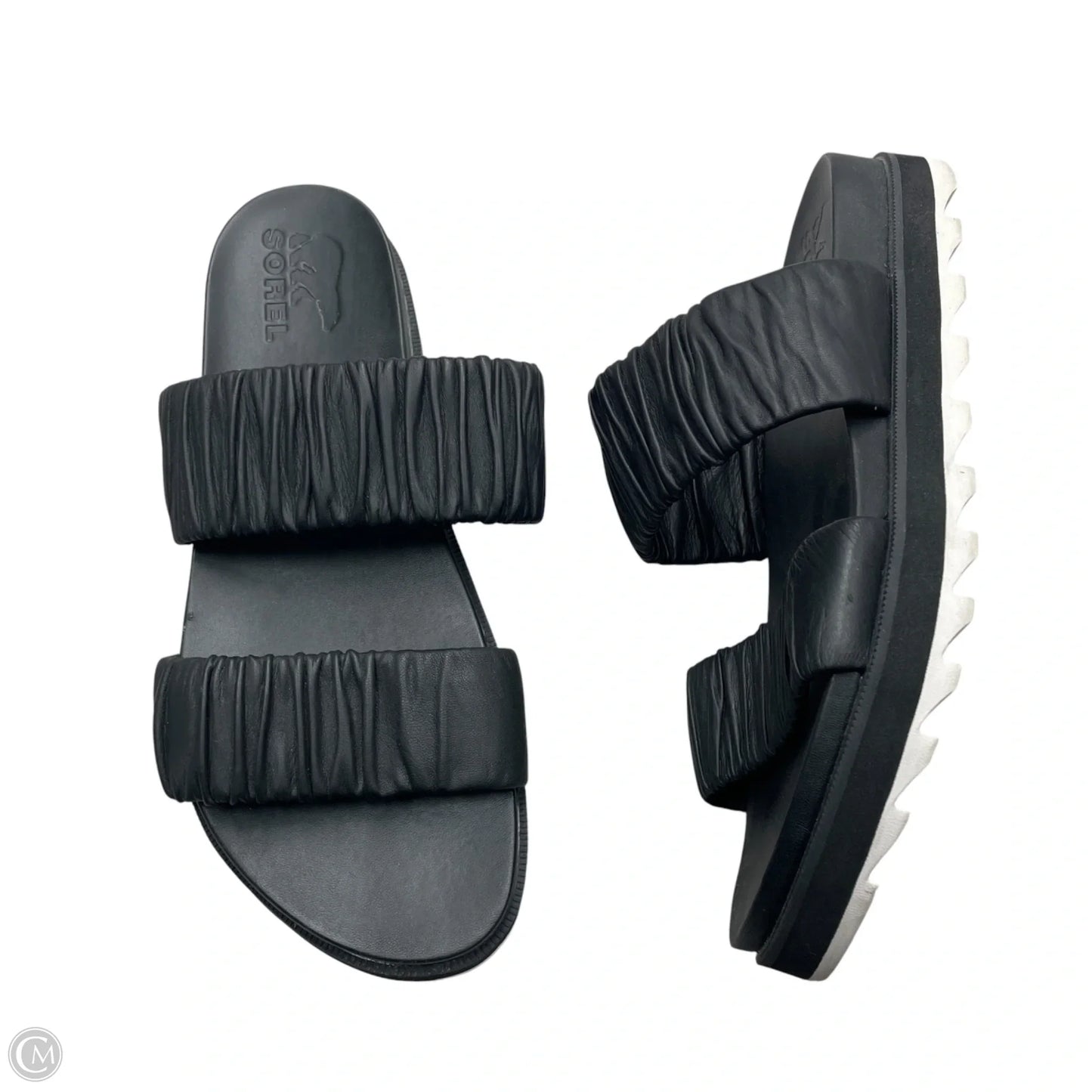 Sandals Flats By Sorel In Black, Size: 10