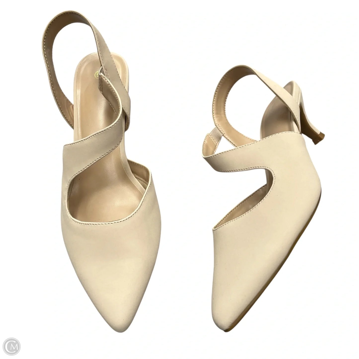 Shoes Heels Kitten By Dorsay In Cream, Size: 9.5