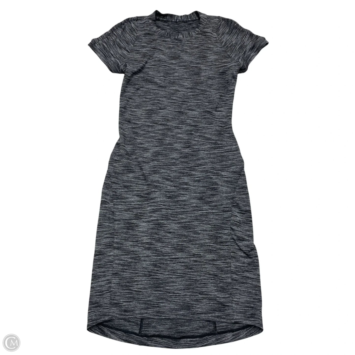 Athletic Dress By Lululemon In Black & Grey, Size: Xs