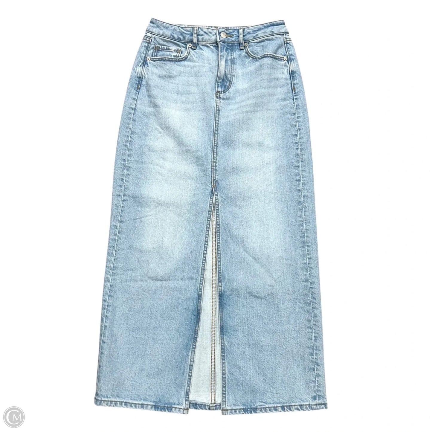 Skirt Maxi By Loft In Blue Denim, Size: 00p