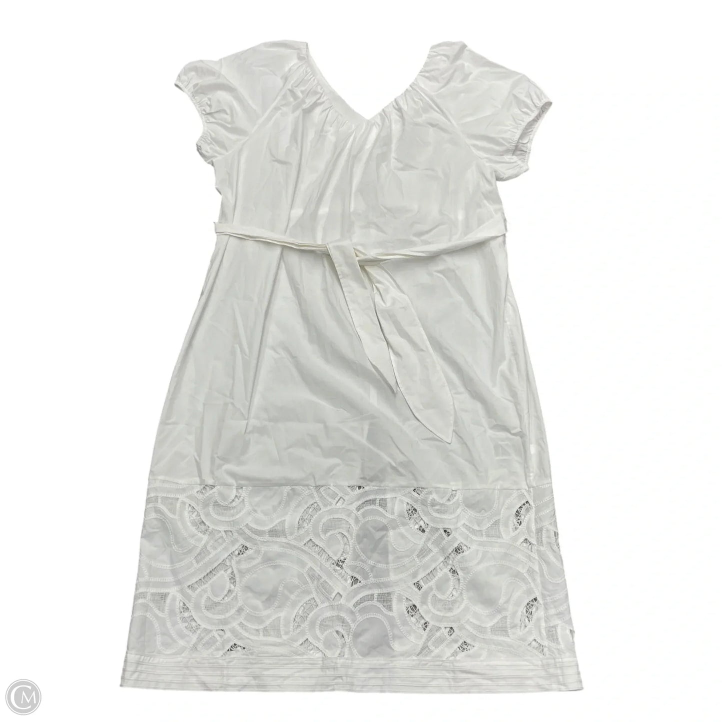Dress Casual Midi By Banana Republic In White, Size: 1x