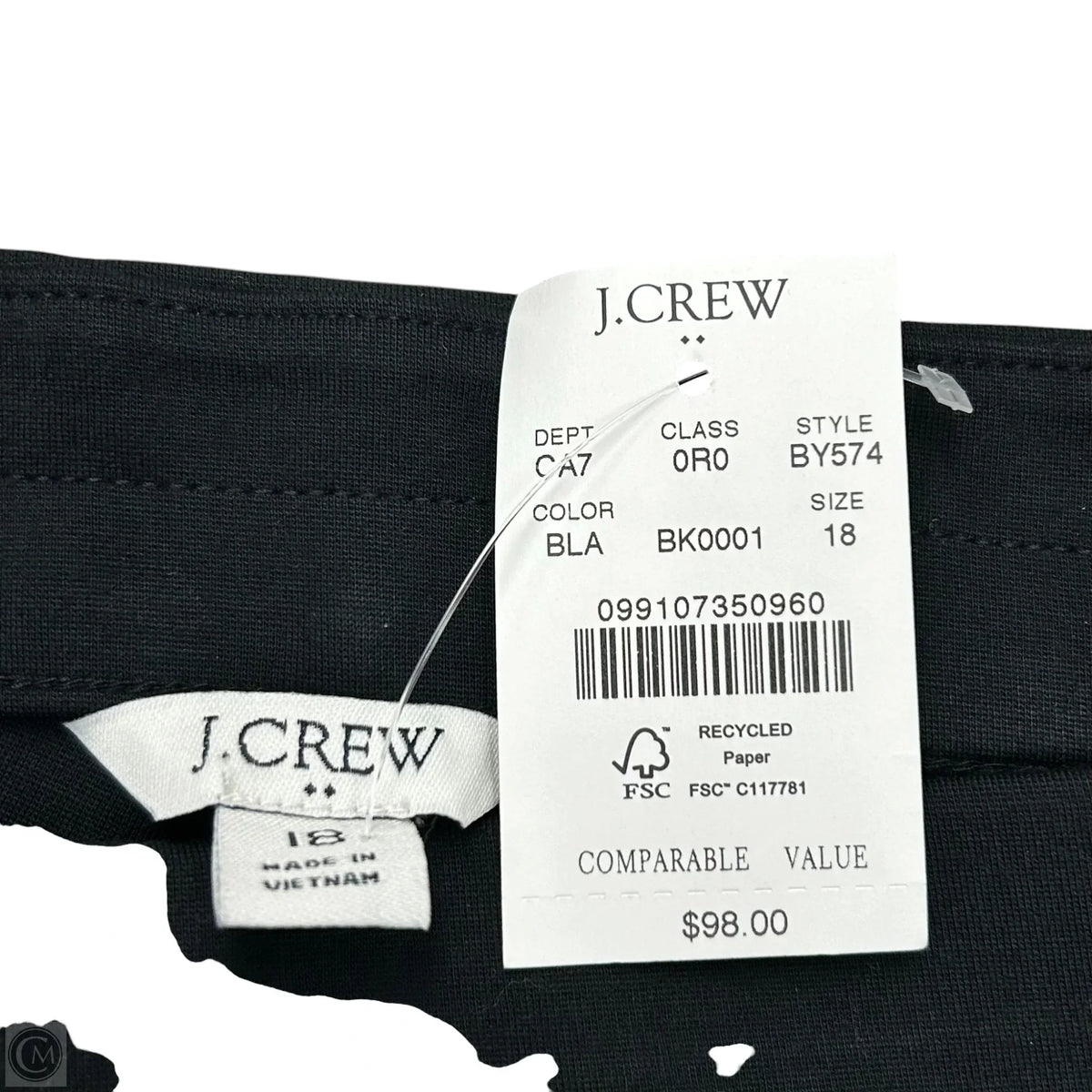 Pants Dress By J. Crew In Black, Size: 18