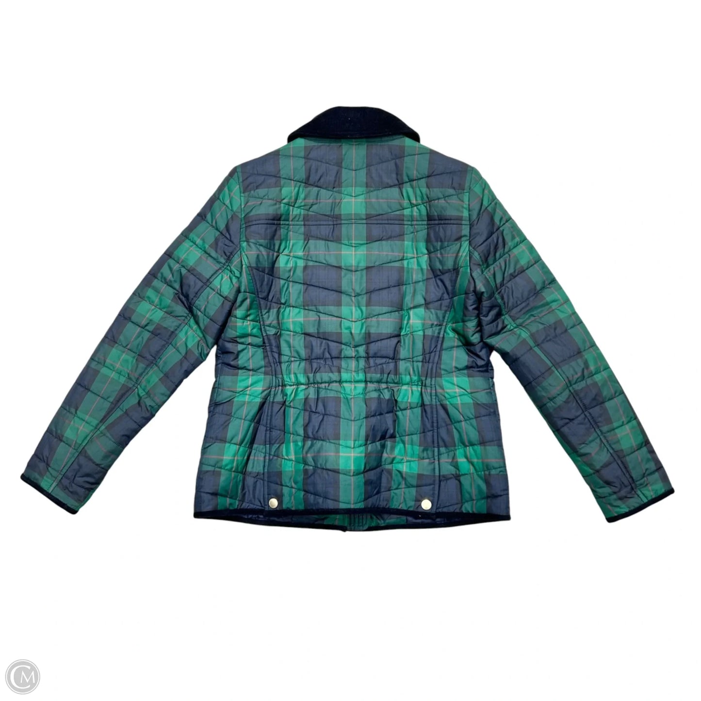 Jacket Puffer & Quilted By Talbots In Plaid Pattern, Size: Xsp
