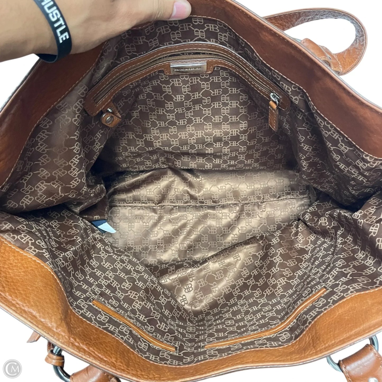 Handbag Leather By Banana Republic, Size: Large