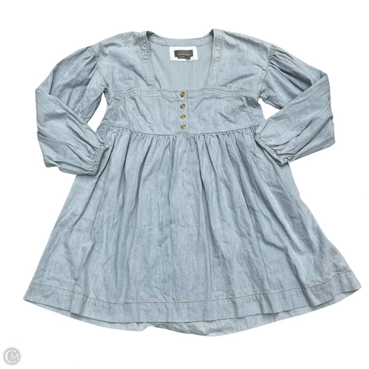 Dress Casual Short By Anthropologie In Blue Denim, Size: L