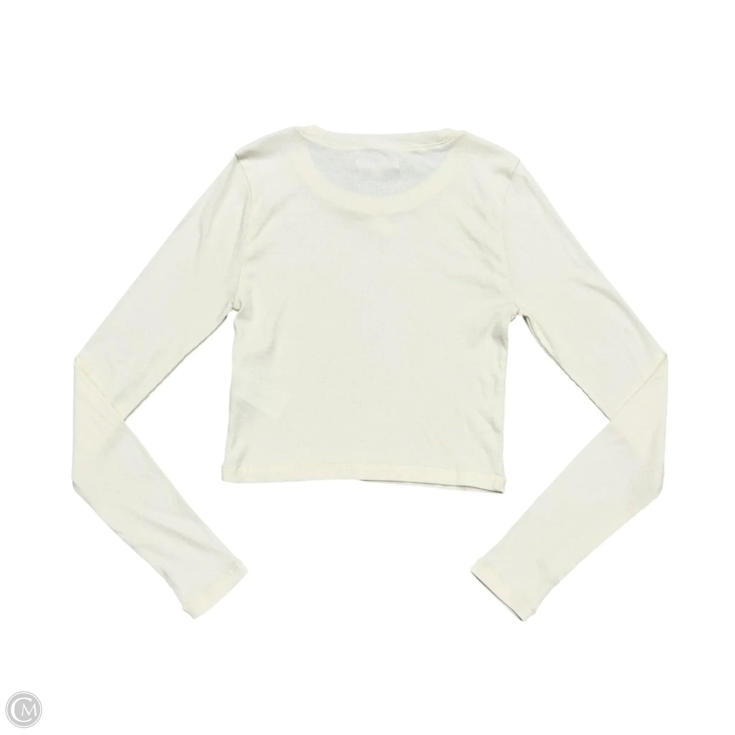 Top Long Sleeve Basic By Madewell In Cream, Size: M